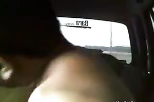 Stout in back Indian GF gives head and humps hard wang in a car