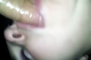 Brunette big beautiful woman favours me with a deepthroat oral-job in POV episode