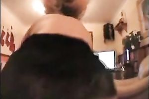 Voracious golden-haired milf wench on web camera in hawt hooker costume