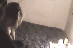 Hidden livecam scene with my lascivious GF working on my pecker