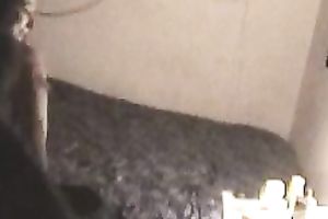 Hidden livecam scene with my lascivious GF working on my pecker