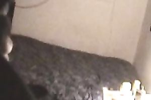 Hidden livecam scene with my lascivious GF working on my pecker