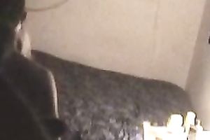 Hidden livecam scene with my lascivious GF working on my pecker