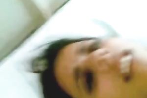 Busty Indian babe is screwed in sideways position during the time that the dude is filming dilettante fuck clip from POV