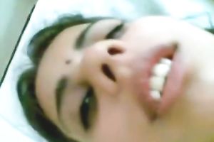 Busty Indian babe is screwed in sideways position during the time that the dude is filming dilettante fuck clip from POV