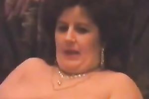 My corpulent aged horny white wife disrobes and shows her titties and gazoo