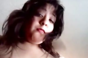 Chunky milf neighbor with tiny boobs rides me on POV sex movie scene