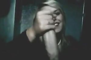 My ravishing blond neighbor sucks and rubs my knob in POV movie