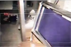 Beautiful and skanky golden-haired slut flashes her fantastic love bubbles on cam