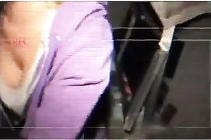 Beautiful and skanky golden-haired slut flashes her fantastic love bubbles on cam