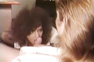 Naughty and perverted brunette hair receives gangbanged from behind