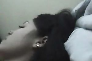 Young concupiscent pair videotapes themselves having sex