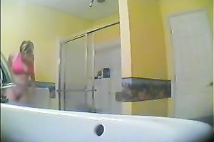 Sizzling sexy college playgirl in bikini on hidden livecam movie