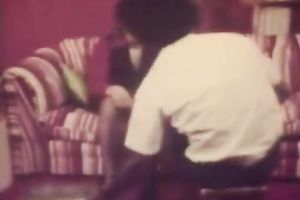 Depraved hottie loved to acquire her pussy group-fucked by her african ally