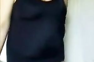 My concupiscent wife bonks her thick cunt with a banana