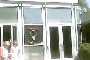 No visible panty line solely cuz this hoochie isn't wearing any!