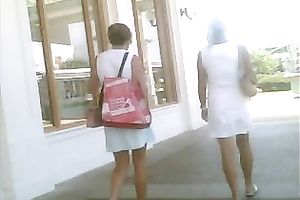 No visible panty line solely cuz this hoochie isn't wearing any!