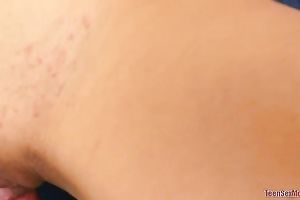 Skinny juvenile cutie bonks in missionary style on home POV sex movie scene