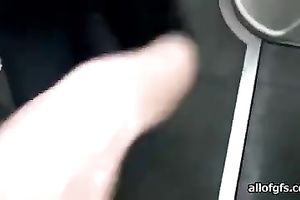 Black-haired harlot blows and receives facialed in the toiled