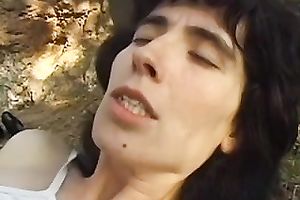 Having fun with my slender white wife as this babe fucks some other chap outdoors