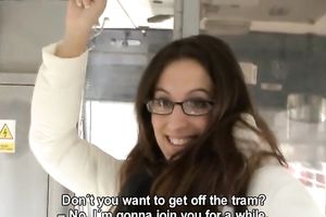 Shy four-eyed dark brown goes avid during the time that seeing my penis