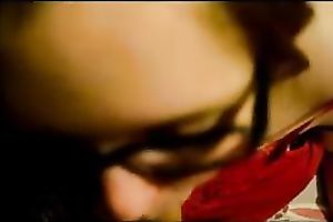 Fat bitch in glasses knows how to give a great oral-sex