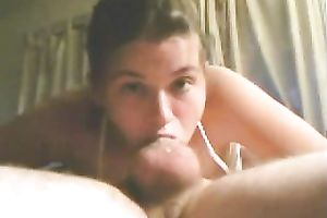 Submissive white white girlfriend deepthroats my cock