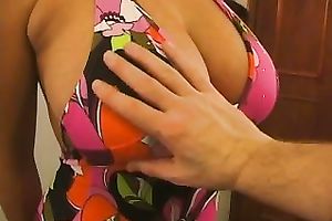 Super breasty Latina allows me to knead her astounding whoppers