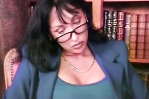 Two hawt lesbian babes fucking in the library in front of the camera