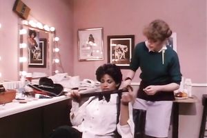 Spunky dark brown wench works on pecker with her face hole