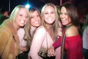 Some of the cuties wanted to be filmed upskirt at the party