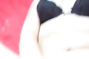 Hussy golden-haired masturbates previous to getting fucked hard