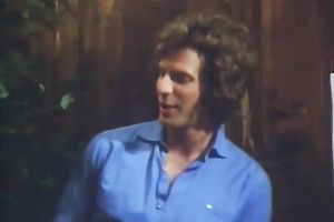 Lustful brunette hair enjoys 69 oral sex in the garden in retro movie