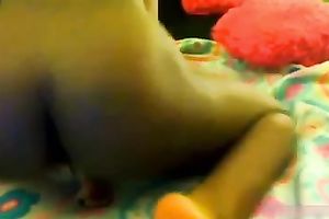 Curvy and slender swarthy legal age teenager strumpet on livecam naked