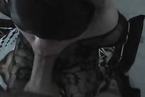 Amazing POV action with my blindfolded BBC slut sucking my shlong